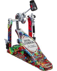 TAMA 50th Limited Iron Cobra Marble Psychedelic Rainbow Power Glide Single Pedal