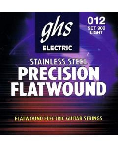 GHS 900 Precision Flatwound Electric Guitar Strings Light 12-50 Gauge