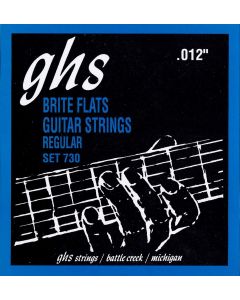 GHS 730 Brite Flats Electric Guitar Strings Regular 12-54 Gauge