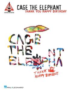 Cage the Elephant Thank You Happy Birthday Guitar Tab