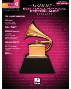 The Grammy Awards Best Female Pop Vocal Performance 2000-2009 Pro Vocal Women's Edition Volume 58 Bk/Cd