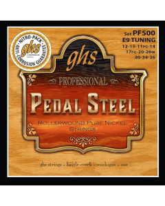 GHS PF500 Pedal Steel Nickel Rockers E9 Tuning Rollerwound 13-36 Gauge
