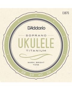D'Addario EJ87S Titanium Ukulele Strings, Soprano 1