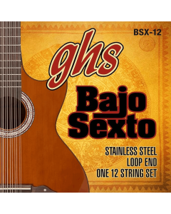 GHS BSX 12 Stainless Steel Bajo Sexto 24-46 Gauge