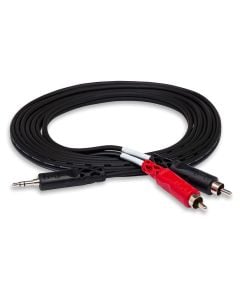 Hosa CMR206 3.5 mm TRS to Dual RCA Stereo Breakout Cable 6ft