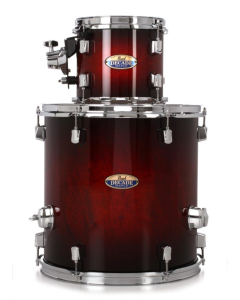 Pearl Decade Maple 2 Piece Shell Pack in Gloss Deep Red Burst