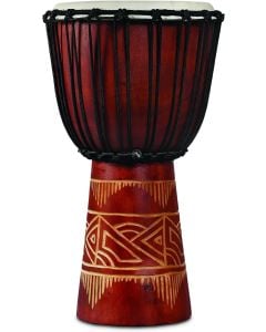 Latin Percussion LP713MR World Beat Wood Art Medium Djembe in Red