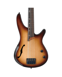 IBANEZ SRH500F 4 String ELECTRIC BASS GUITAR in Natural Browned Burst Flat