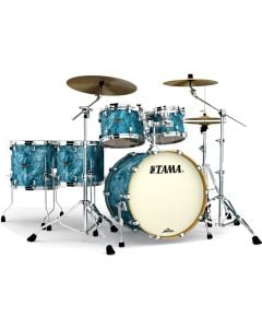 Tama Starclassic Walnut Birch 5 piece Shell Pack in Turquoise Pearl