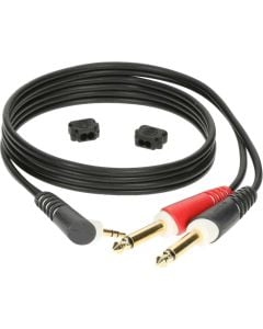 Klotz AY5-0200 2m Y-cable 3.5 mm TRS - 2 x 1/4"