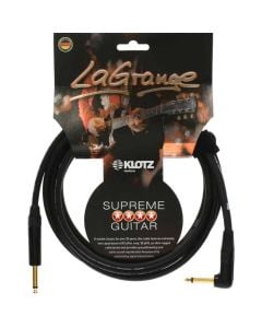 Klotz LaGrange 9m guitar cable - Jack/Angled Jack gold tip