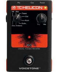 TC Helicon VoiceTone R1 Vocal Tuned Reverb Pedal