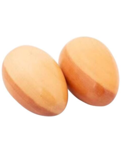 Mano Percussion Large Wooden Egg Maracas Pair