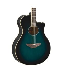 Yamaha APX600 Thinline Acoustic Electric Guitar in Oriental Blue Burst