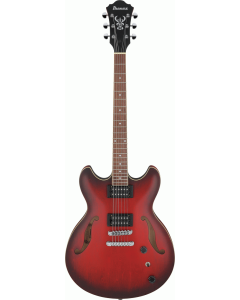 Ibanez AS53 SRF Electric Guitar in Sunburst Red Flat