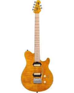 Sterling By Music Man Axis Flame Maple AX3FM in Trans Gold