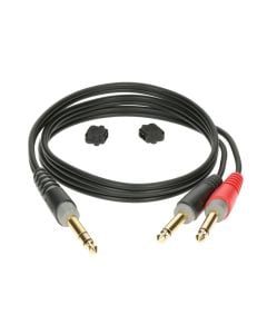 Klotz AY10300 3m Insert Cable 1/4" TRS 2x1/4" TS