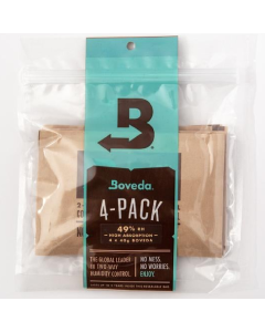 Boveda 2 Way Humidity Control Refill High Absorbency 49% RH Size 40 High Humidity Set of 4 Packets