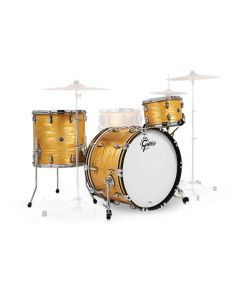 Gretsch Drums Brooklyn Series 3 Piece Shell Pack (20BD,12T, 14FT) in Antique Oyster Nitron
