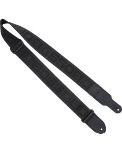 BOSS Monogram Guitar Strap Logo in Black & Black