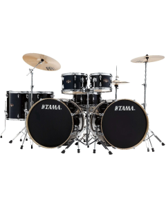 Tama Imperialstar 7 Piece Double Bass Drum Kit in Hairline Black