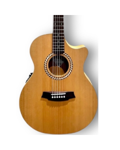 Cole Clark SRAN2EC-CMAH-R Studio Recording Grand Auditorium Acoustic Electric Guitar in Cedar Mahogany