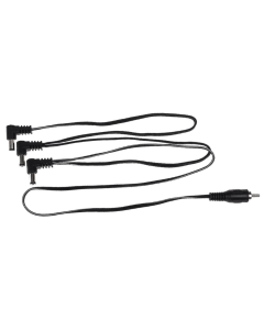 CIOKS 3 Way Daisy Chain Flex type 1 Center Negative DC Plugs 30+30+50cm in black