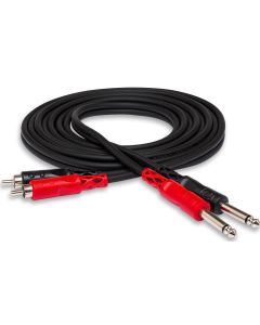 HOSA Stereo Interconnect Dual Cable 1/4" TS RCA