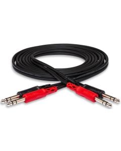 HOSA CSS201 Stereo Interconnect Dual Cable 1/4" TRS to Same