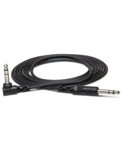 Hosa Balanced Interconnect Cable 1/4 in TRS to Right-angle 1/4 in TRS - 5ft