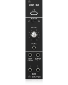 Behringer CU1A Ultra-Low Latency 2 In/2 Out USB/Audio Interface for Eurorack