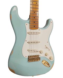 Fender Custom Shop 57 Strat Relic in Faded Aged Daphne Blue