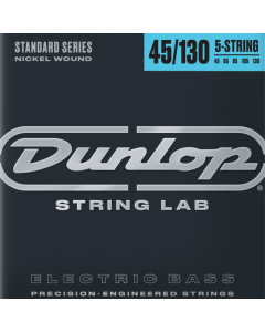 Jim Dunlop DBN45130  Nickel Wound Steel 5 String  Bass Guitar Strings, 45 - 130 Gauge