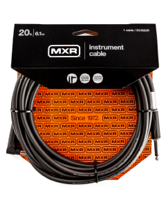 Jim Dunlop MXR 20 FT Standard Straight to Right Angle Instrument Cable