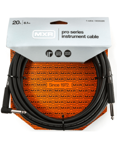 Jim Dunlop MXR 20 FT Pro Series Straight to Right Angle Instrument Cable