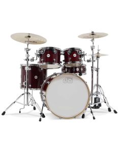 DW Design BD22 5 Piece Drum Kit in Cherry Stain
