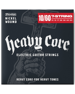 Jim Dunlop Heavy Core 7 String Electric Guitar Strings Set 10-60 Gauge