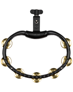 Meinl Percussion TMT2BBK Tradotional Mountable ABS Series Mountable Molded ABS Tambourine Solid Brass Jingles in Black