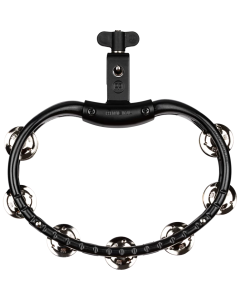 Meinl Percussion TMT2BK Tradotional Mountable ABS Series Mountable Molded ABS Tambourine Nickel Plated Steel Jingles in Black