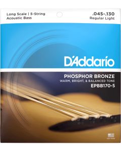 D'Addario EPBB170-5 Phosphor Bronze Acoustic Bass Strings
