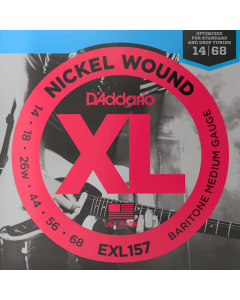 D'Addario EXL157 Nickel Wound Electric Guitar Strings Baritone Medium 14-68 Gauge