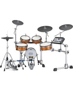 Yamaha DTX10K-X TCS Heads (Textured Cellular Silicone) Electronic Drum Kit in Real Wood Finish