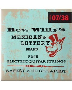 Jim Dunlop Billy Gibbons Custom Rev Willy's Electric Guitar Strings 07-38 Gauge