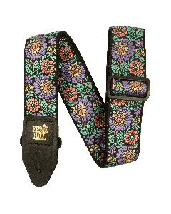 Ernie Ball Classis Jacquard Guitar Or Bass Strap in Evening Bloom
