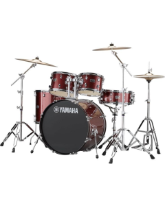 Yamaha Rydeen Euro 5 Piece Drum Kit in Burgundy Glitter