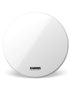 Evans EQ3 Resonant Smooth White Bass Drum Head, No Port, 16 Inch 1