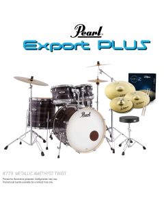 Pearl Export Plus 22" Fusion Plus Kit Package in Amethyst Twist