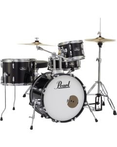 Pearl Roadshow 5 Piece Complete Drum Set in Jet Black