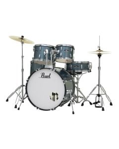 Pearl RS Roadshow-X 22" 5-Pcs Fusion Plus Drum Kit (22BD, 10TT, 12TT, 16FT, 14SD) Package in Aqua Blue Glitter