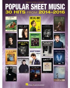 Popular Sheet Music 30 Hits From 2014-2016 PVG